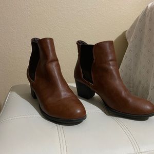 Brown ankle boots